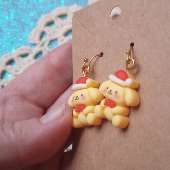 Pompompurin Christmas earrings - Picture 5 of 6